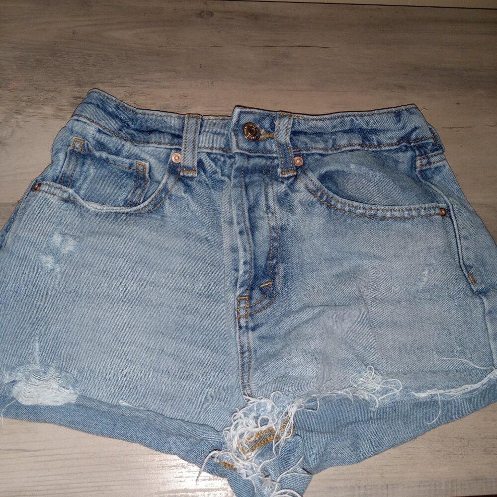 Juniors wild fable super high rise cutoff Jean shorts